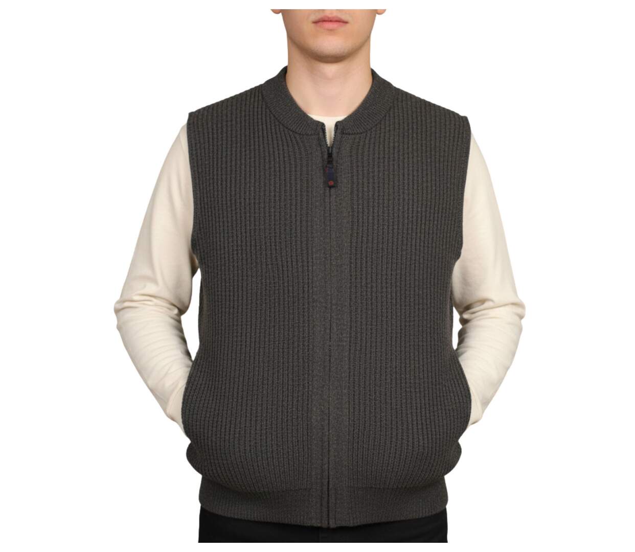 Gilet sans manches fourré mouton D194U002-1
