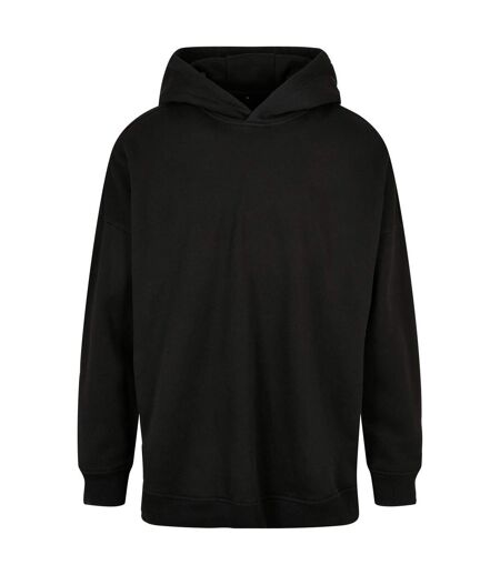 Mens Oversized Cut-on Hoodie Noir Build Your Brand