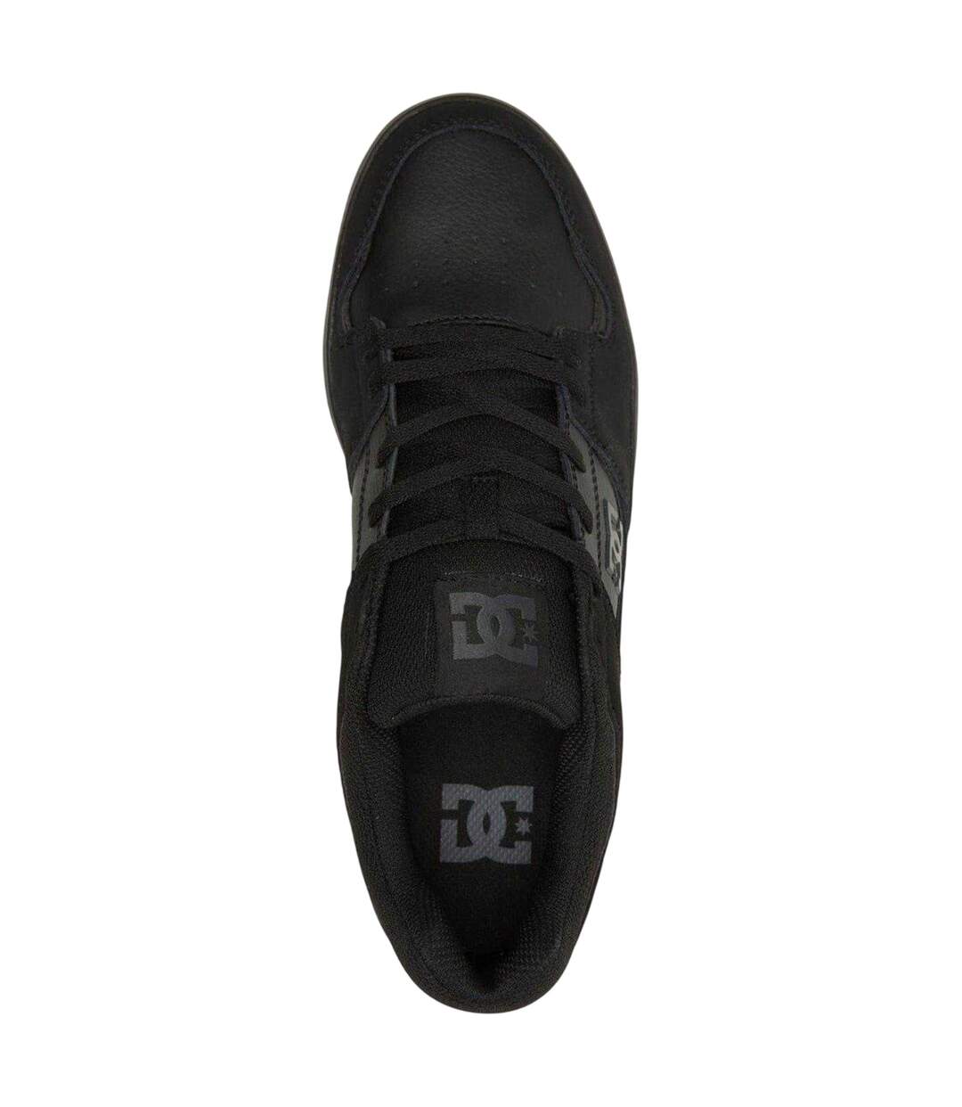 Mens Cure Basket Homme Flat Skate Shoes Triple Black DC-3