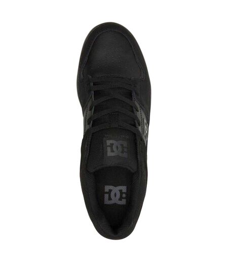 Mens Cure Basket Homme Flat Skate Shoes Triple Black DC