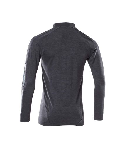 Polo Manches Longues Motif/style Tacheté Accelerate Homme Bleu Marine Foncé Mascot