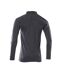 Polo Manches Longues Motif/style Tacheté Accelerate Homme Bleu Marine Foncé Mascot-1
