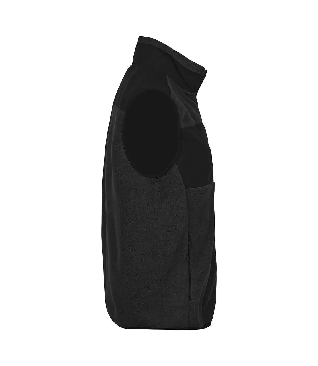 Mens Mountain Fleece Gilet Black Tee Jays-3