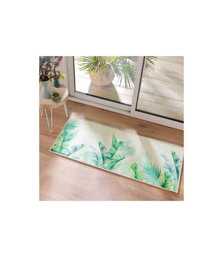 Tapis Déco Imprimé Native 50x120cm Vert