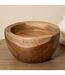Vide-Poche en Teck Erusi 15cm Naturel-5