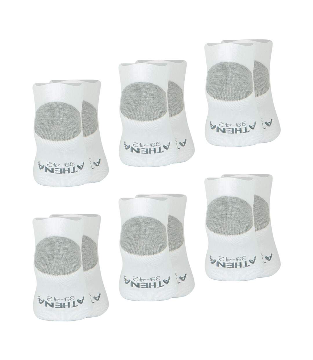 Lot de 6 paires de socquettes homme Ecopack Sport Athena-3
