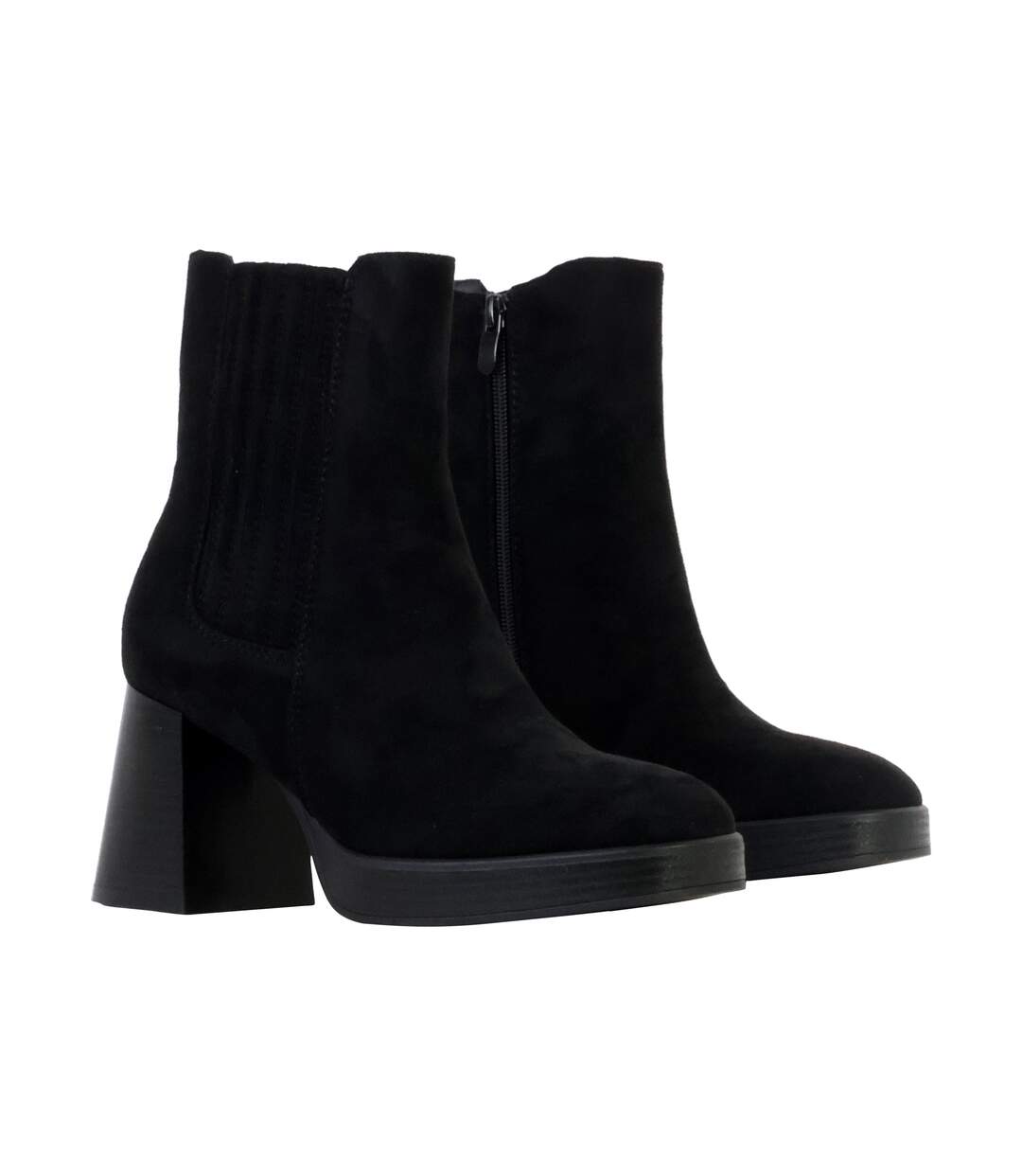 Bottines à Talon Zip Super Mode-3