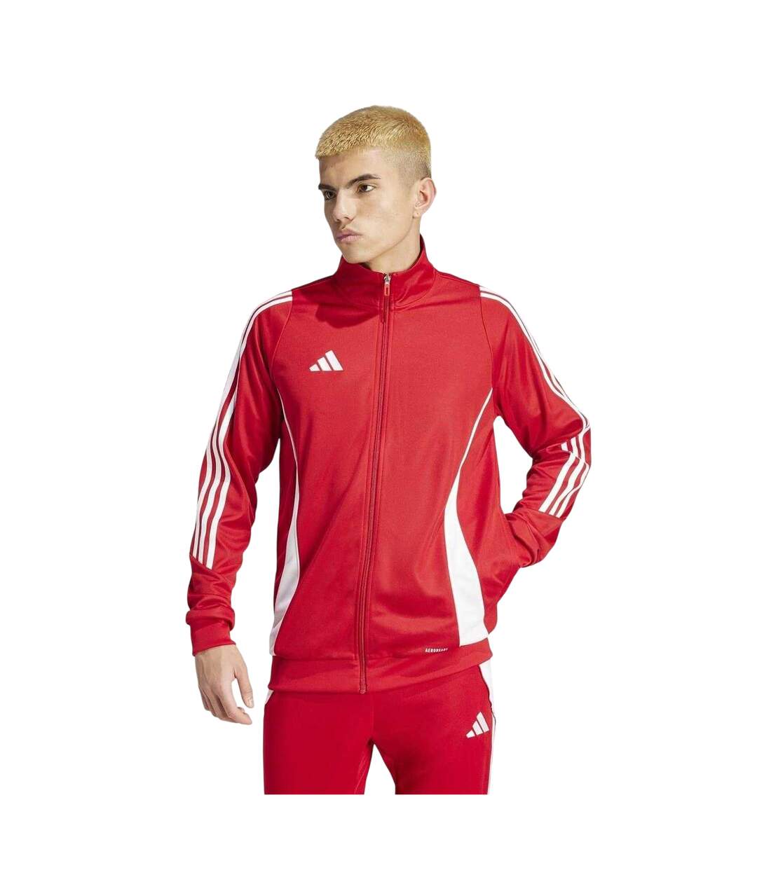 Haut De Survêtement Entraînement Tiro Homme Rouge Adidas-4