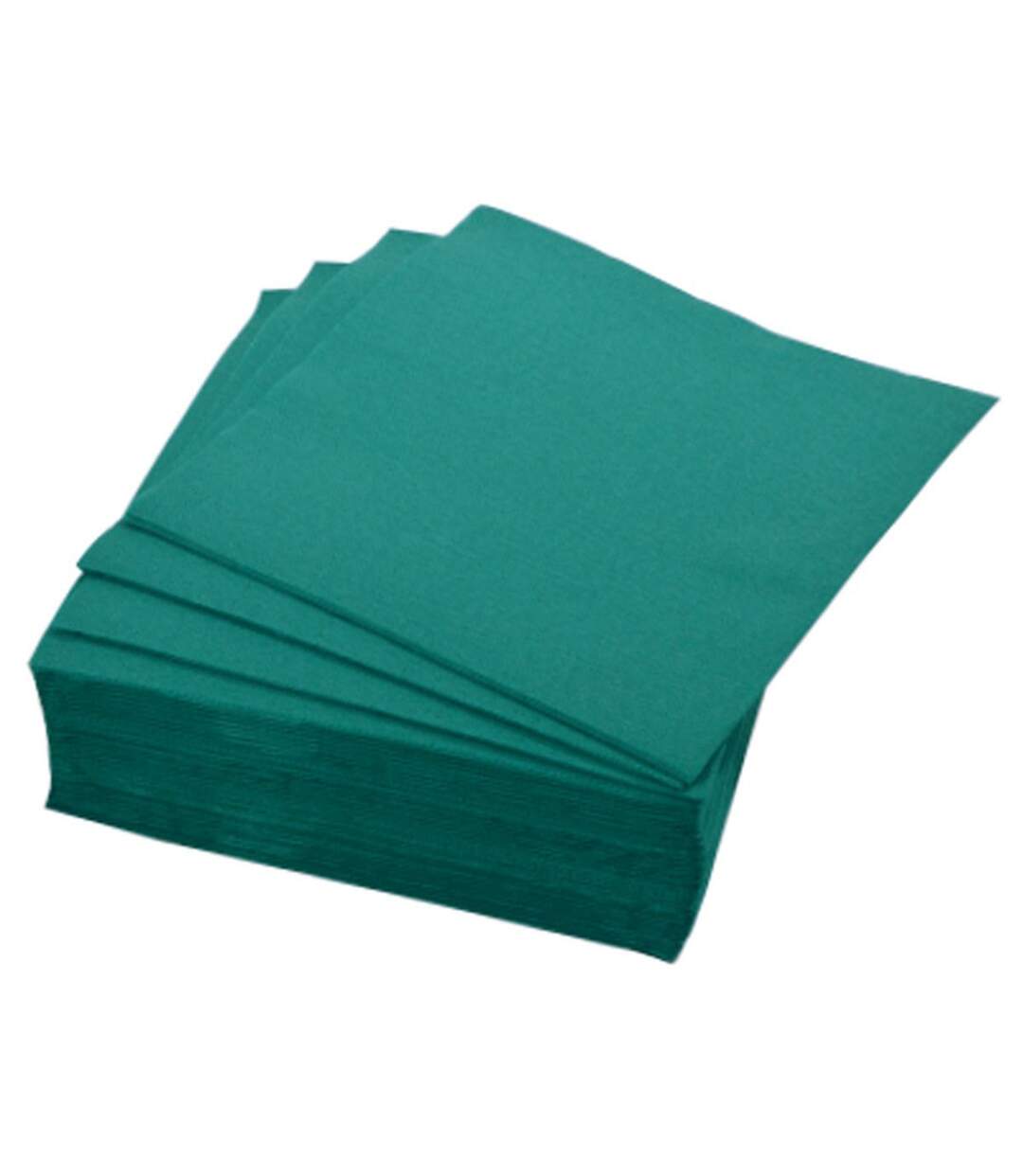 Lot de 40 Serviettes en Papier Vitamine 25x25cm Émeraude-1
