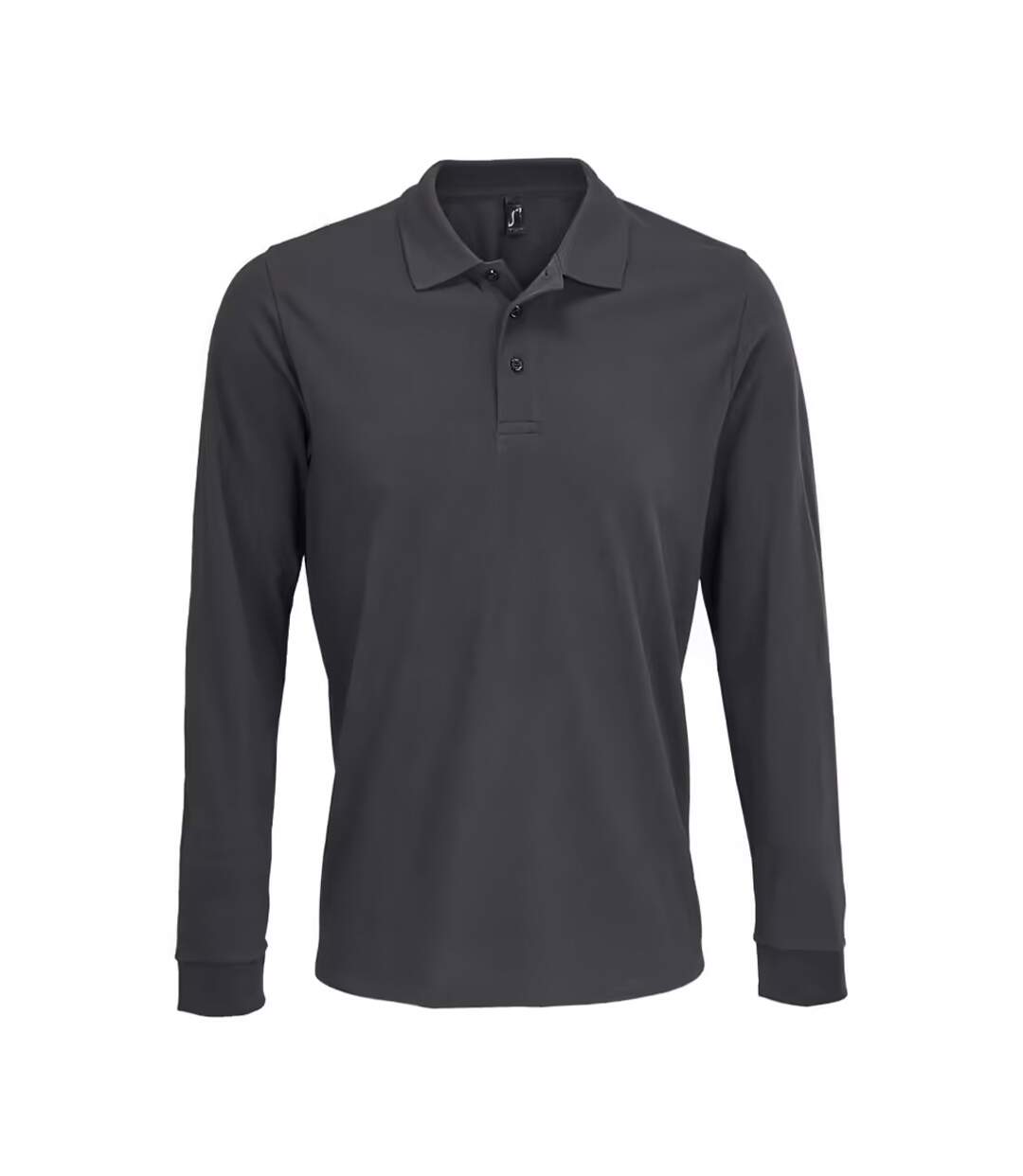 Polo Adulte Gris Foncé Uni SOLS-1