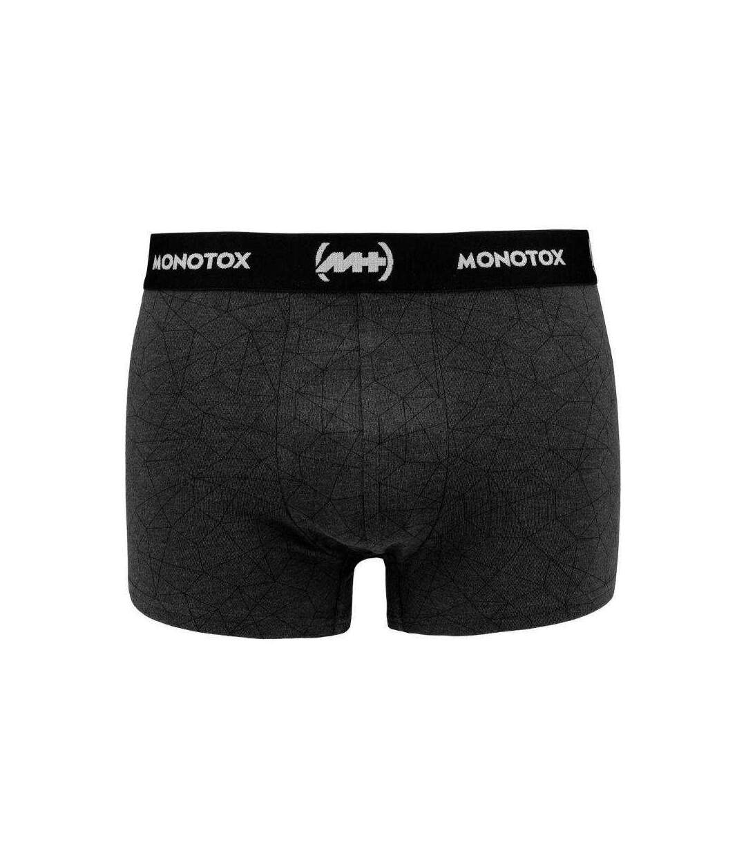 Boxers Motif/style À Motifs Basics Homme Gris Foncé Gris Bleu Monotox-4