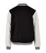 Build Your Brand Mens Old School College Varsity Jacket (Black/White)