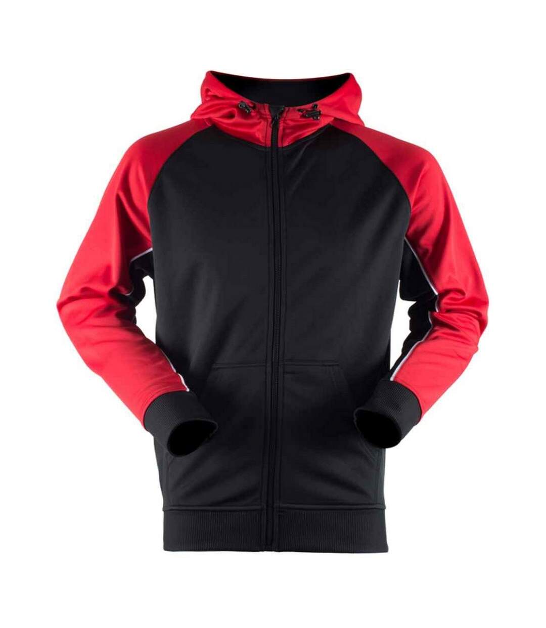 Veste à capuche homme noir / rouge / blanc Finden & Hales-1