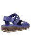 Womens/ladies Ellie Leather Sandals Indigo Hush Puppies-2