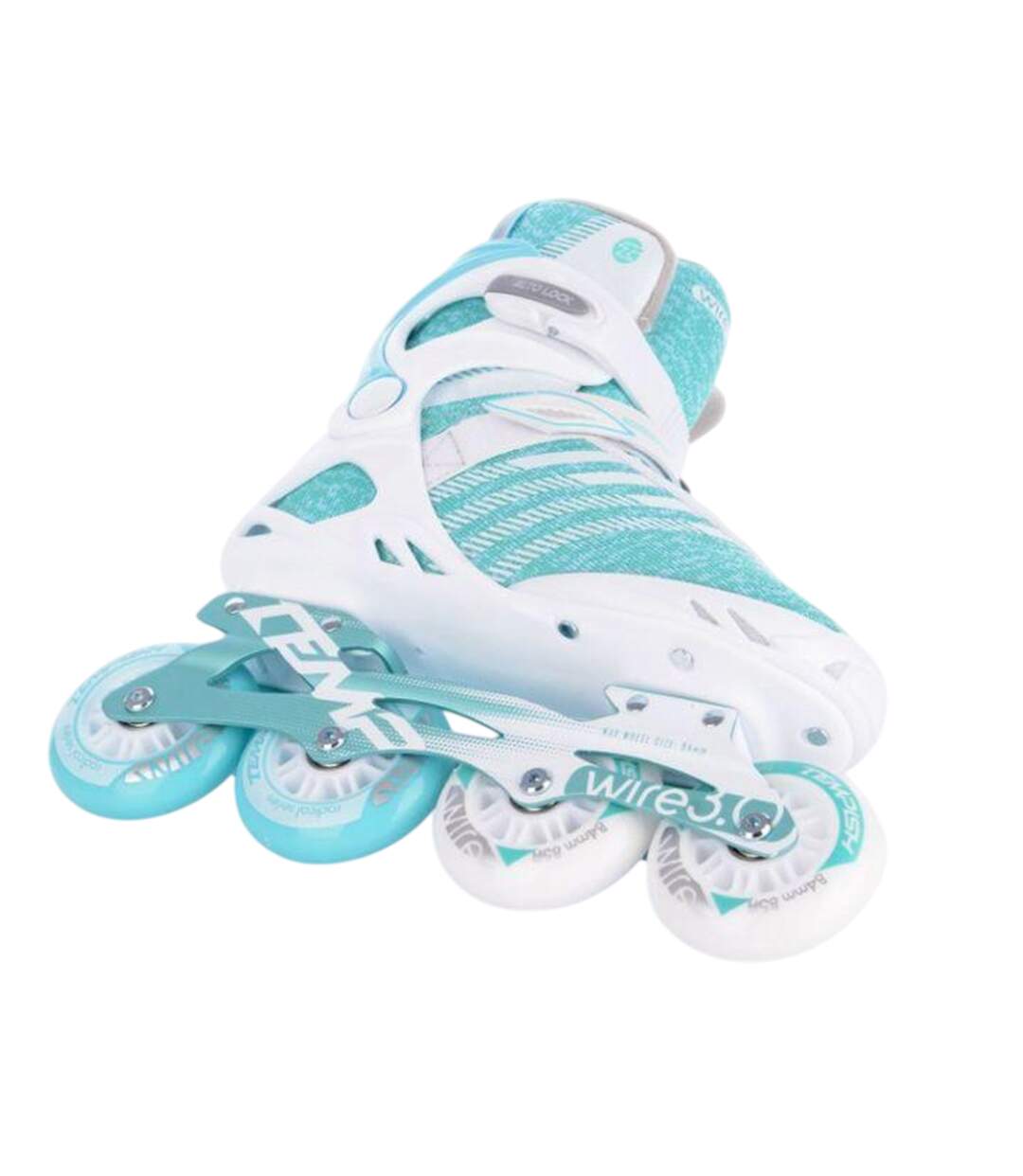 Patins À Roulettes Alignées Wire 3.0 Femme 41 Fr Bleu Tempish-4