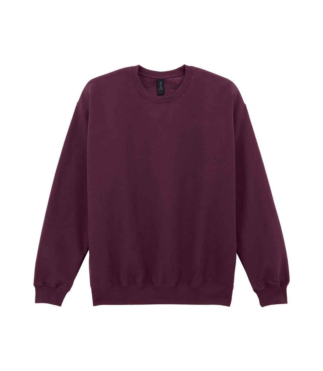 Mens midweight crew neck sweatshirt maroon Gildan-1