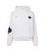 Sweat À Capuche Motif/style Flou Homme Blanc Bleu Marine Couture Club-2