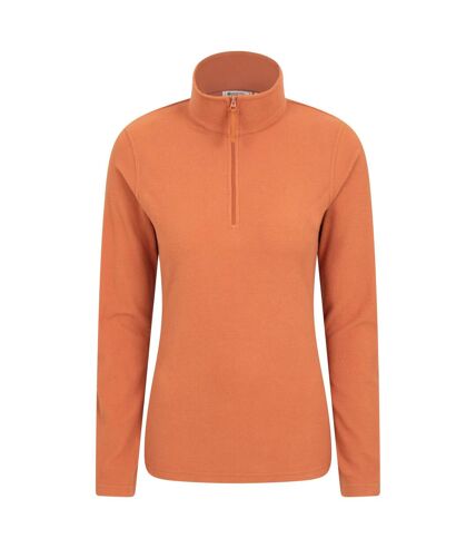 Womens/ladies camber ii fleece top rust Mountain Warehouse