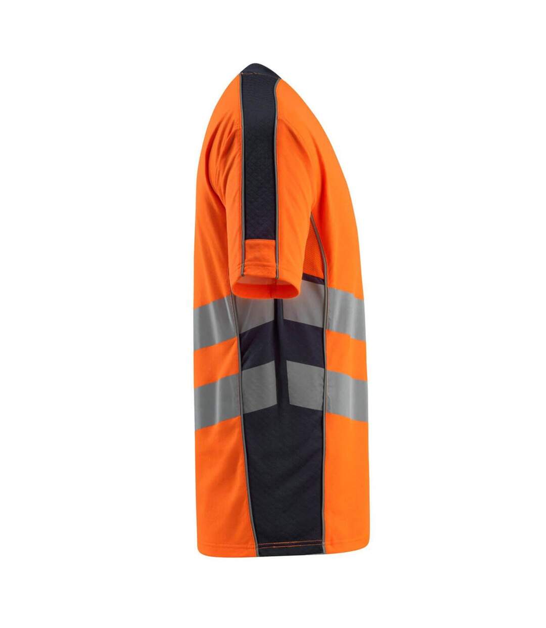 T-shirt Safe Supreme Sandwell Homme Orange Fluo Bleu Marine Foncé Mascot-4