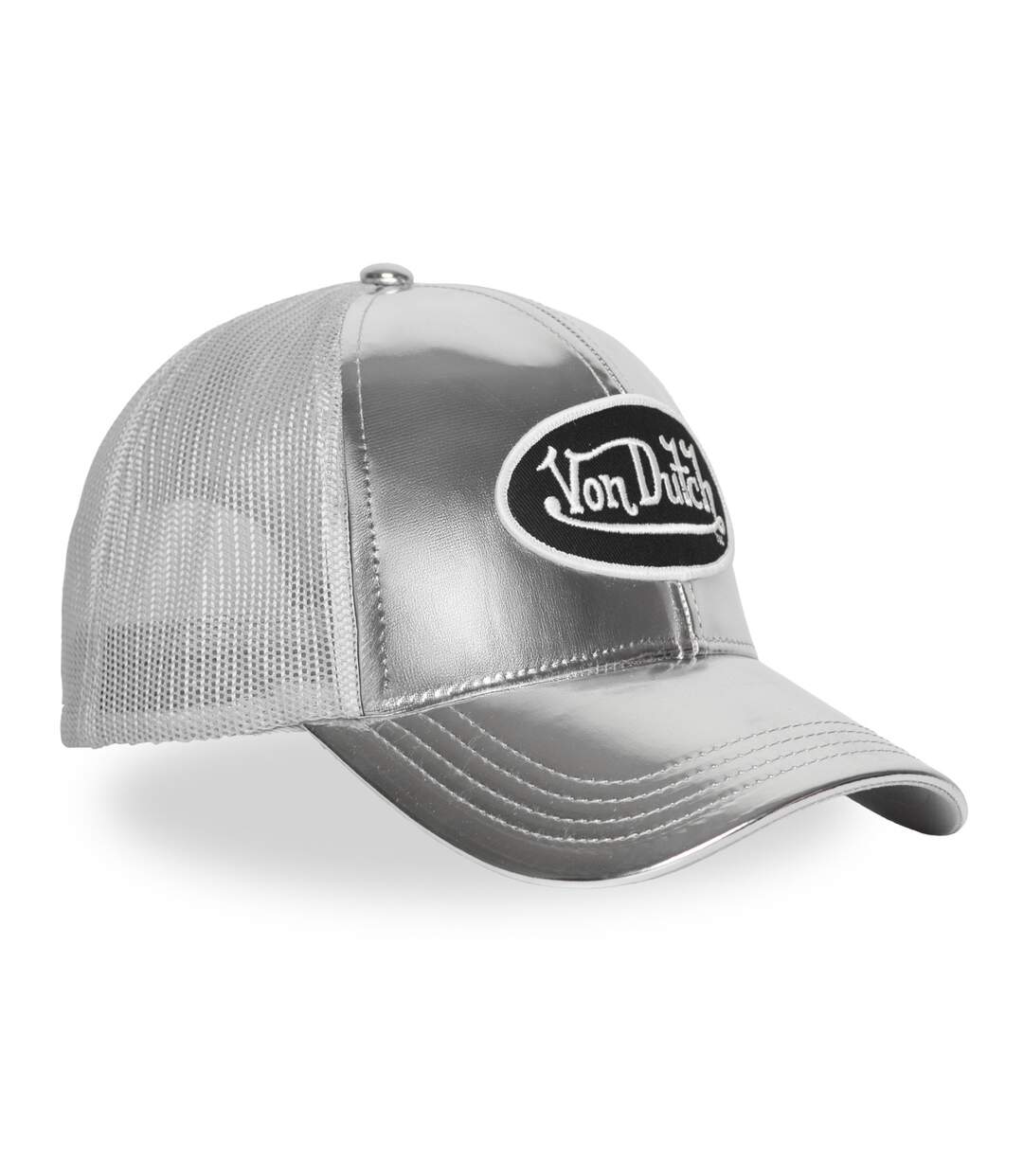 Casquette baseball avec filet en vinyl brillant avec écusson Shiny Vondutch-4