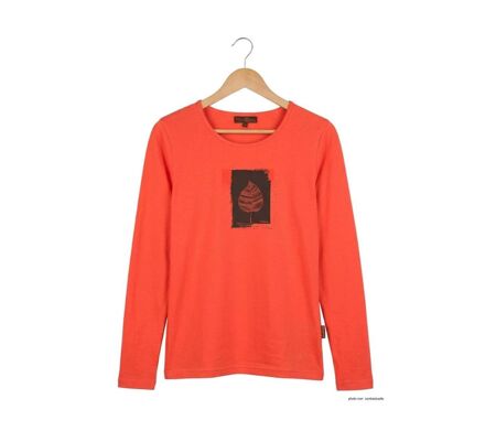 Mayflower NIKKI1 : Tee-shirt manches longues orange en coton au style vitaminé