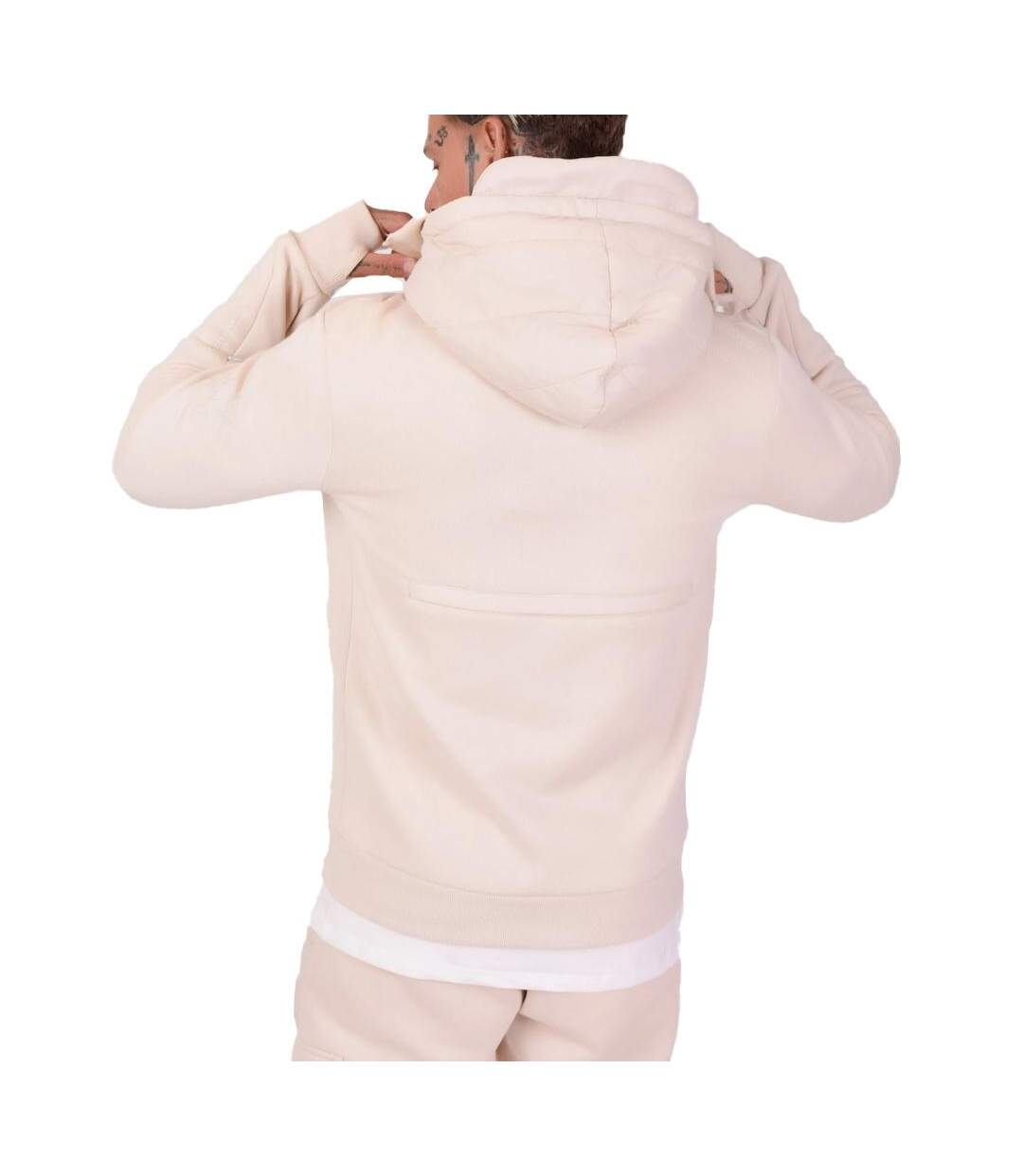 Veste beige homme project x paris bi-matière - l-2