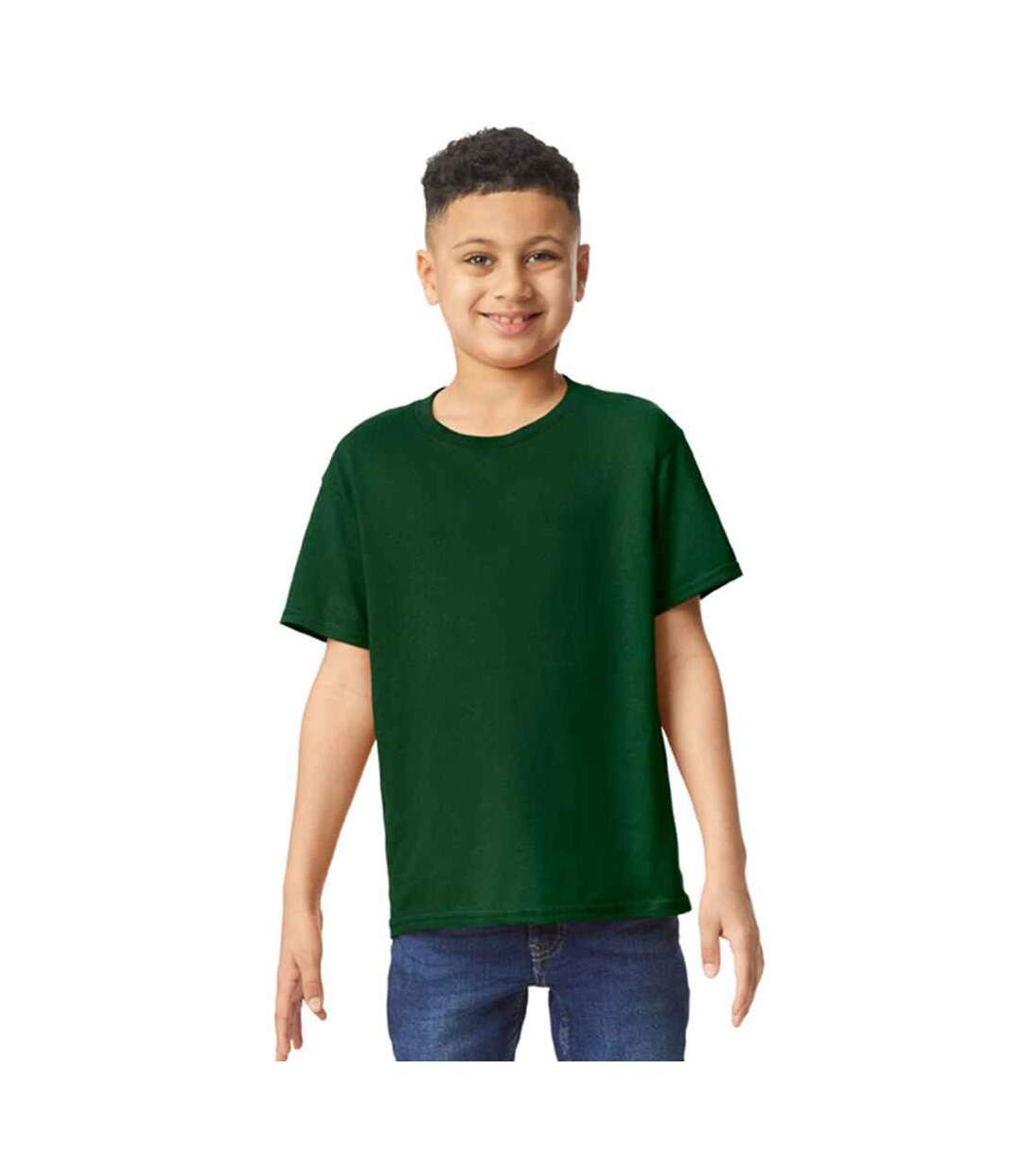 T-shirt enfant vert forêt Gildan-1