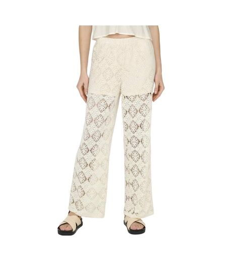 Pantalon fluide beige femme jdy eva