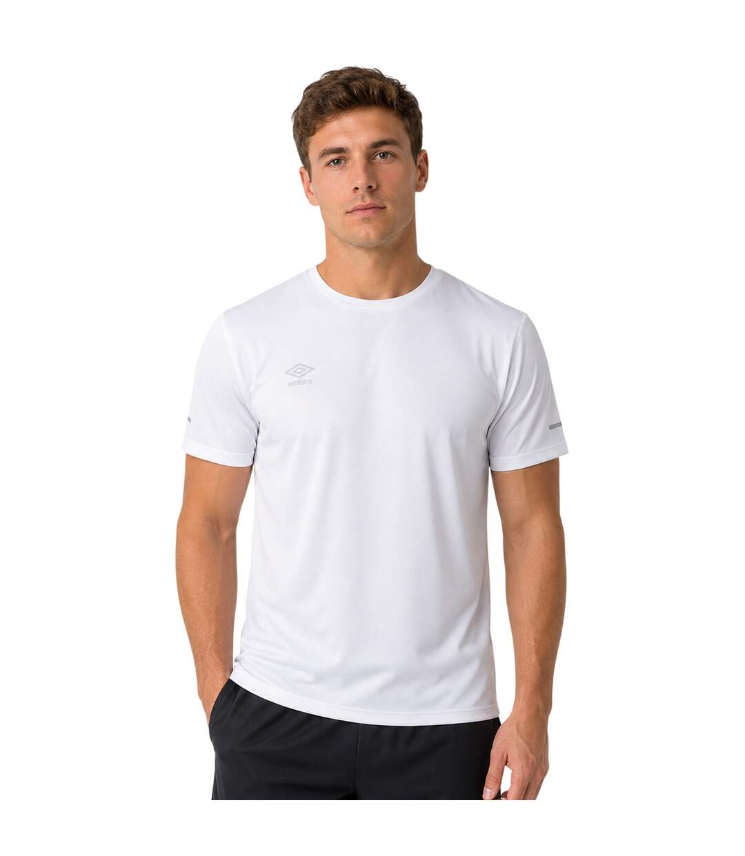 T-shirt Sport Homme Blanc Umbro-4