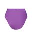Womens/ladies High Waist Bikini Bottoms Purple Puma-2
