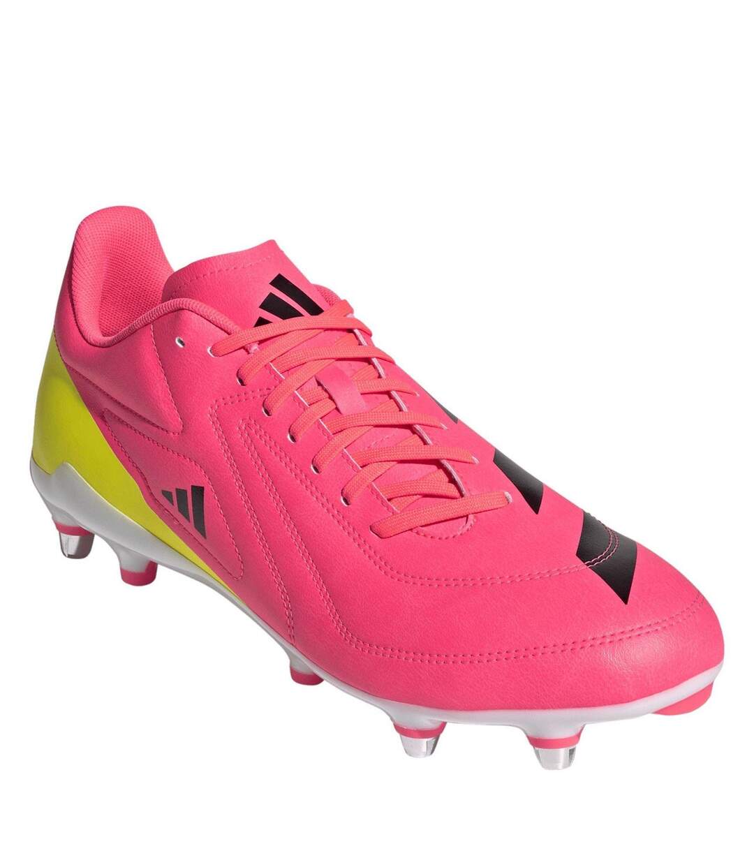 Mens Rs15 Elite Soft Ground Rugby Boots Solar Pink Adidas-3