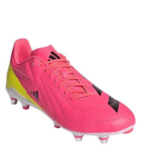 Mens Rs15 Elite Soft Ground Rugby Boots Solar Pink Adidas