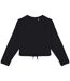 Native Spirit Womens/Ladies Oversized Crop Sweatshirt (Black) - UTPC5986