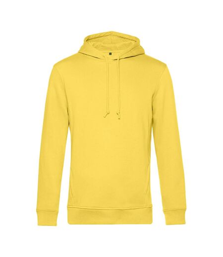 B&C Mens Organic Hooded Sweater (Yellow Fizz)