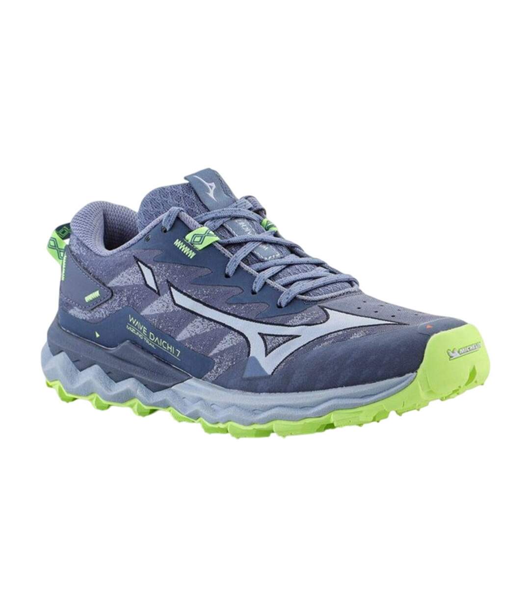 Chaussures Style Vague Daichi Femme Bleu Marine Vert Mizuno-1