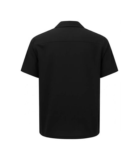 Mens Relaxed Fit Shirt Solid Black Wombat
