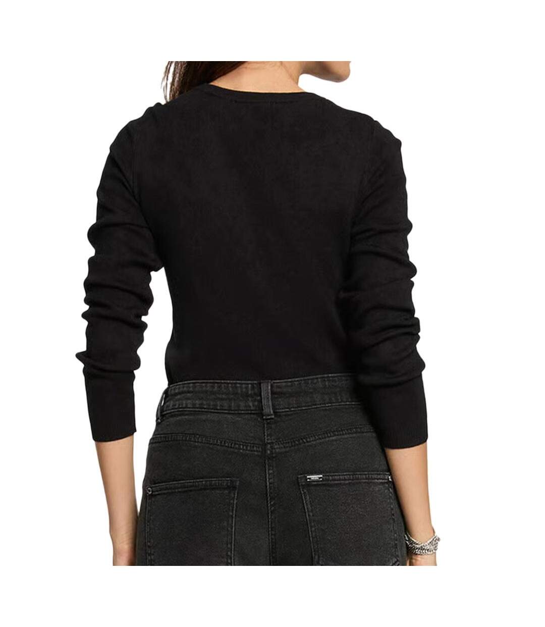 Pull noir femme morgan jauge-2