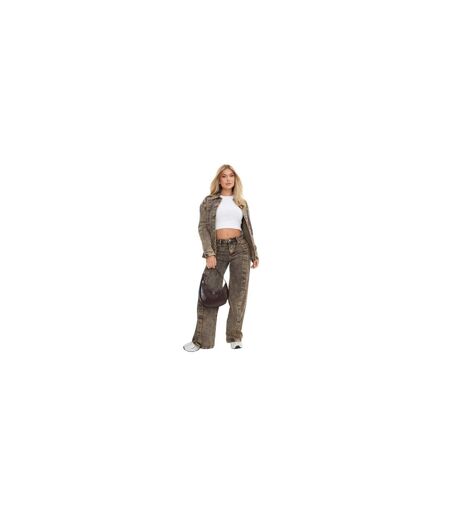 Chemise Motif/style Délavé Femme Marron I Saw It First
