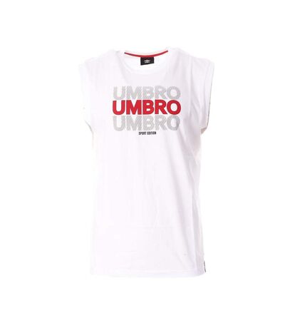 Débardeur blanc homme umbro net - xxl