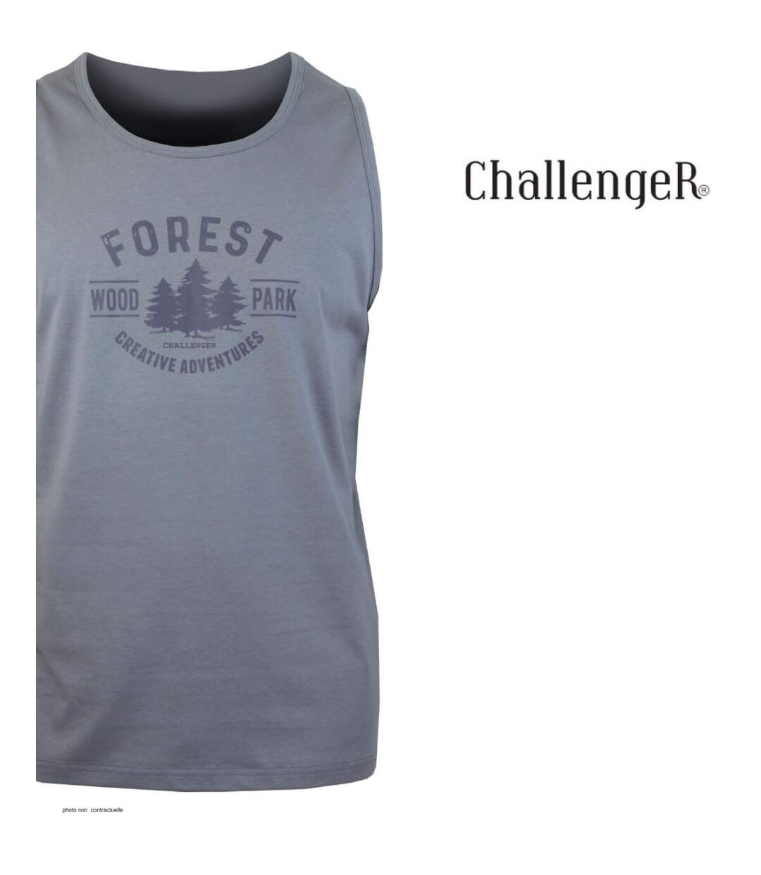 Débardeur homme gris CHALLENGER SARMENT2 : le confort absolu en coton léger-4
