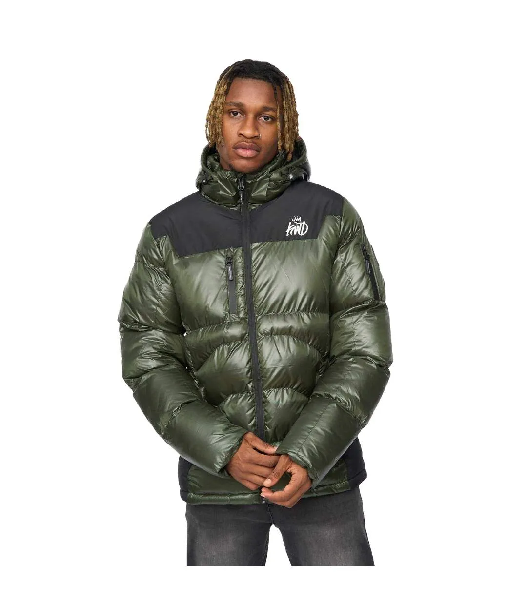 Doudoune Motif/style Blocs De Couleurs Ascend Homme Vert Kings Will Dream-2