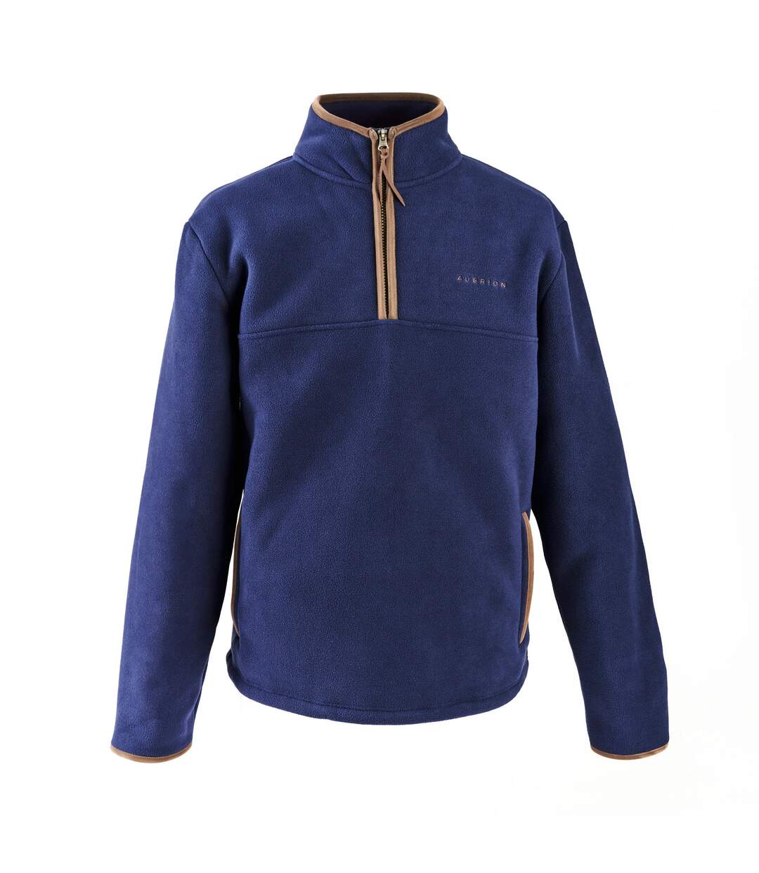 Mens Core Half Zip Fleece Jacket Navy Aubrion-1