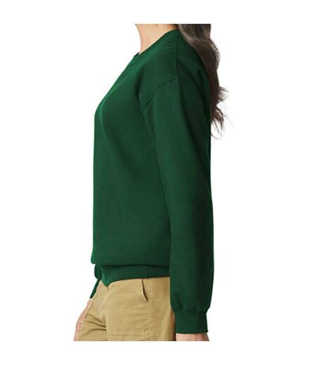 Mens softstyle midweight sweatshirt forest green Gildan