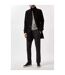 Mens Faux Wool Funnel Neck Coat Black Burton-1