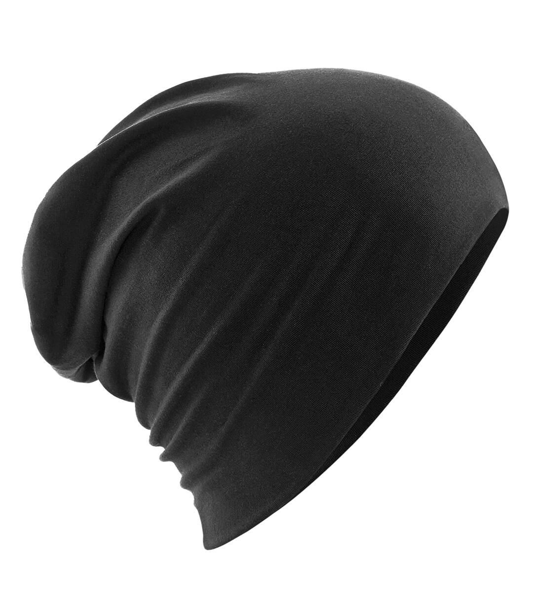 Bonnet mou hemsedal adulte noir Beechfield-1