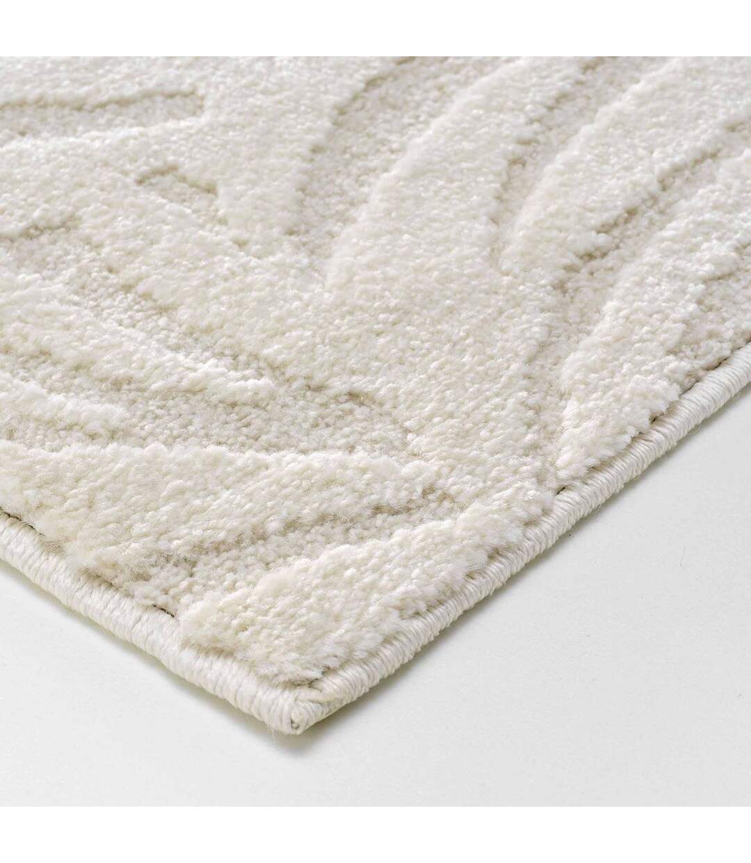 Tapis Shaggy Relief Ankara 60x110cm Beige-2