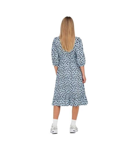 Robe Portefeuille Femme Bleu Gris Only