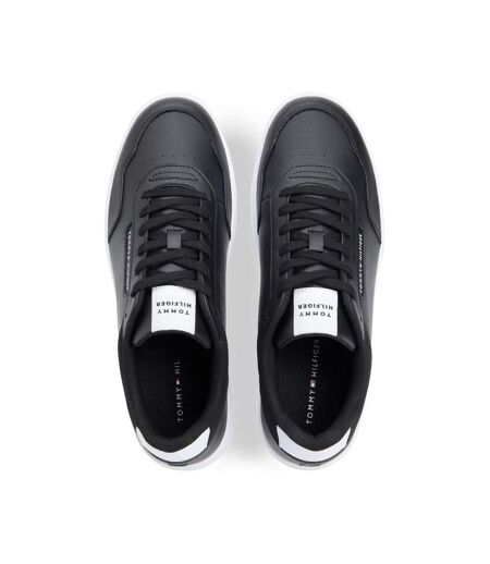 Mens Basket Core Lt Leather Trainers Black Tommy Hilfiger