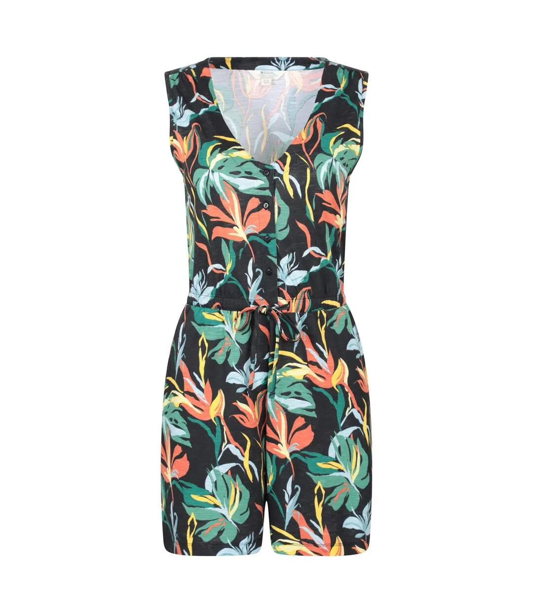 Womens/ladies Bahamas Playsuit Black Mountain Warehouse-1