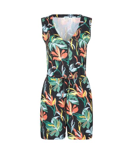 Womens/ladies Bahamas Playsuit Black Mountain Warehouse